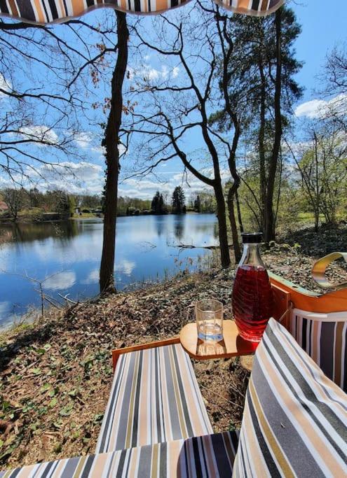Ferienhaus Blauer See Mit Optionalem Hot-Tub Bockhorn  Buitenkant foto
